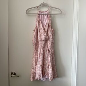Parker Pink Floral Smocked Waist V-Neck Sundress - Size M